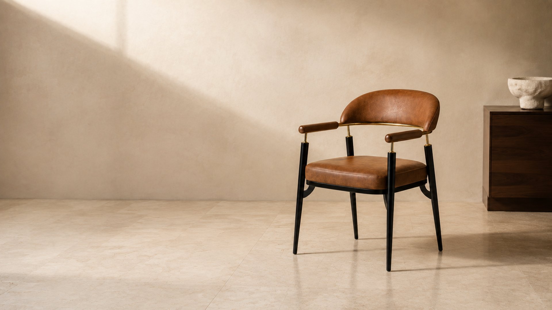 Odin chair in a quiet, sunlit interior